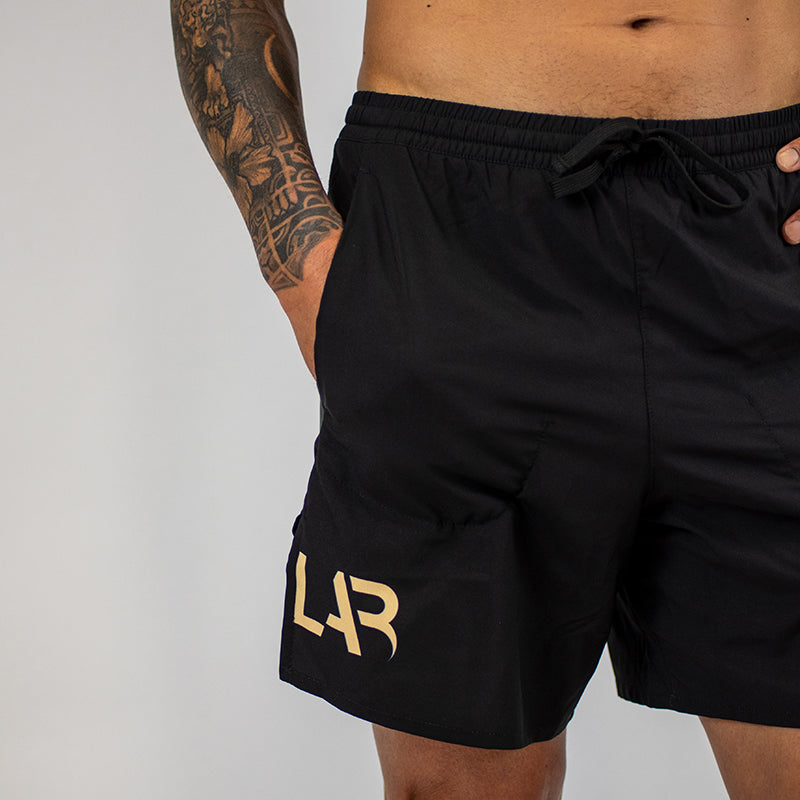 Khaki 2-in-1 Men's Run Shorts