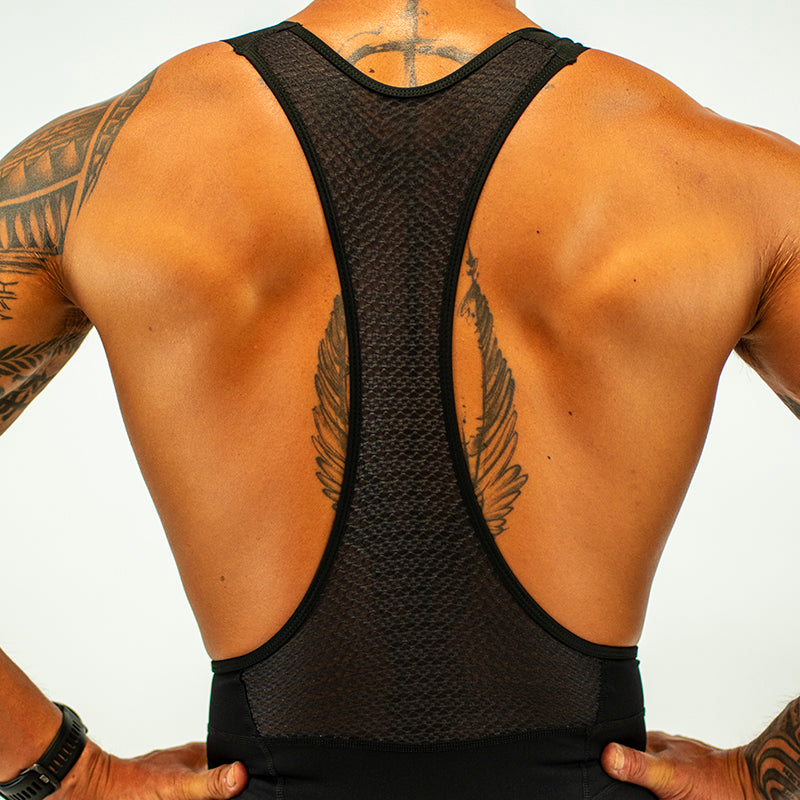 Black Men's Sprinters Bib