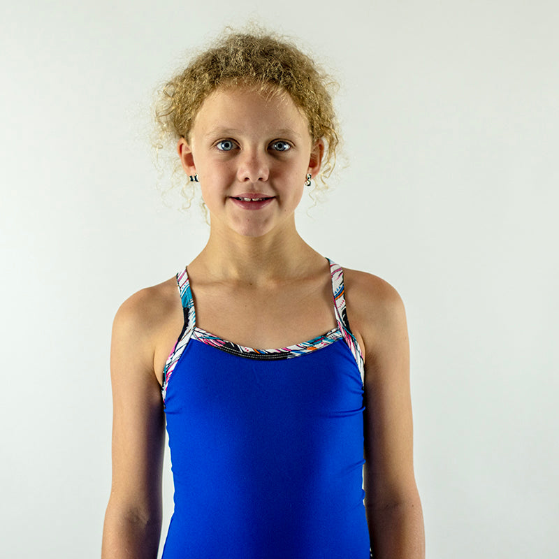 Girl's Cobalt Strappy Back