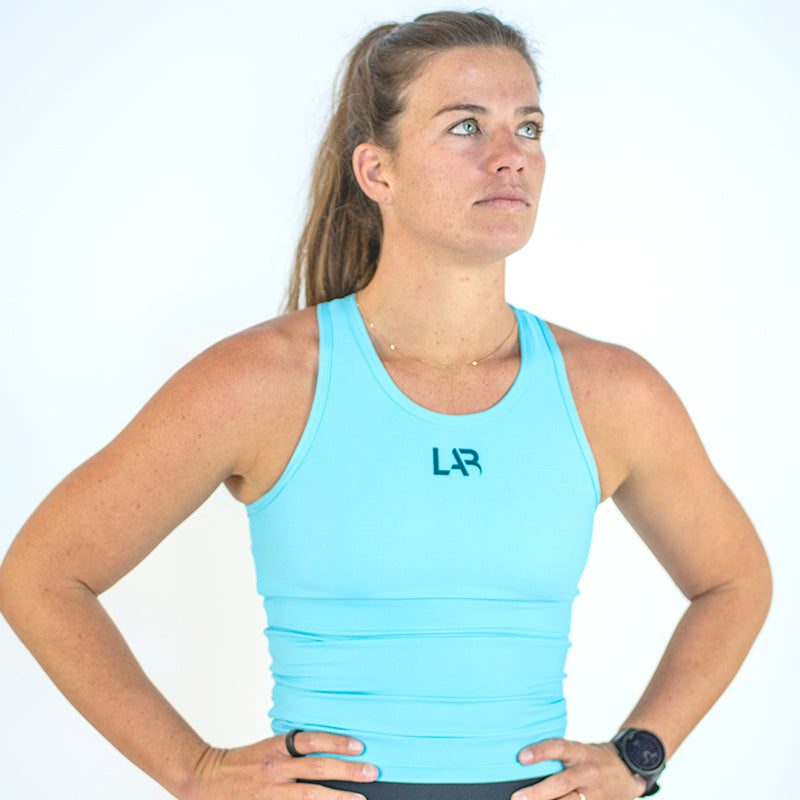 Blue Women's 2-in-1 Run Singlet