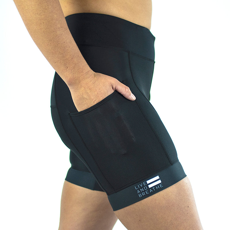 Black Women's Tri Shorts