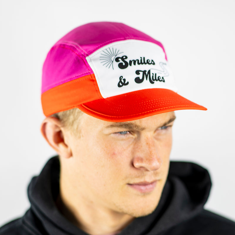 The 'Smiles & Miles' Pink Camper Hat