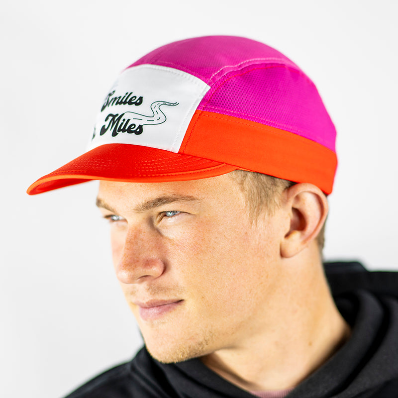 The 'Smiles & Miles' Pink Camper Hat