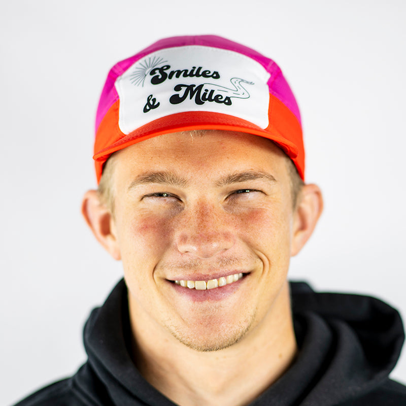 The 'Smiles & Miles' Pink Camper Hat