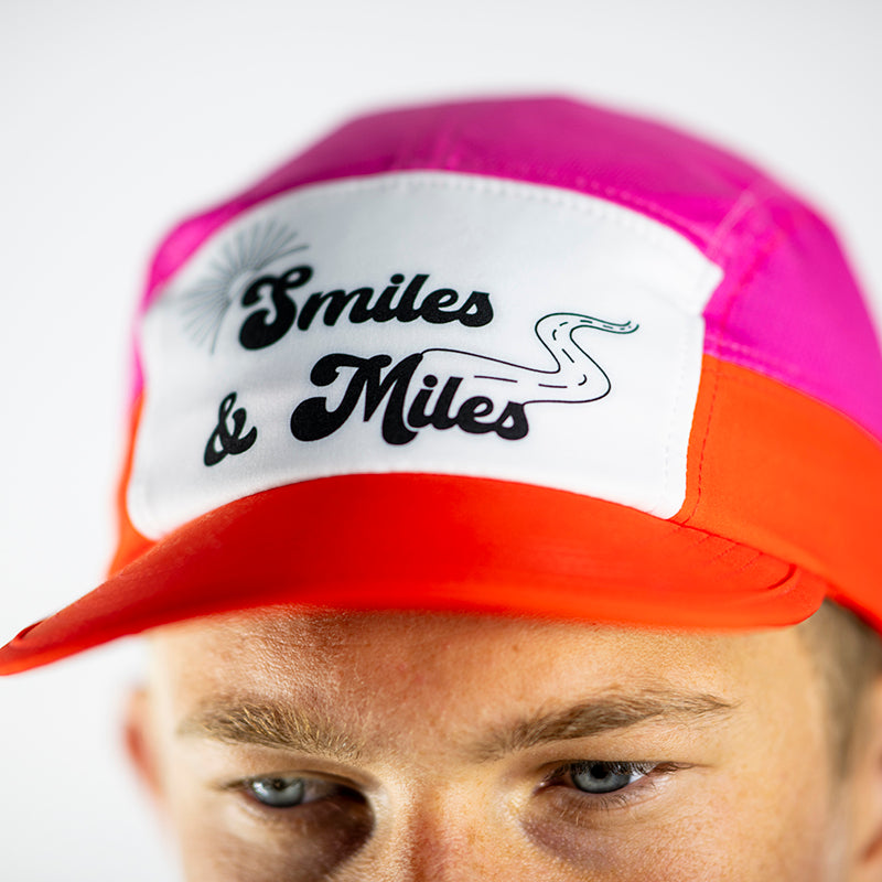 The 'Smiles & Miles' Pink Camper Hat