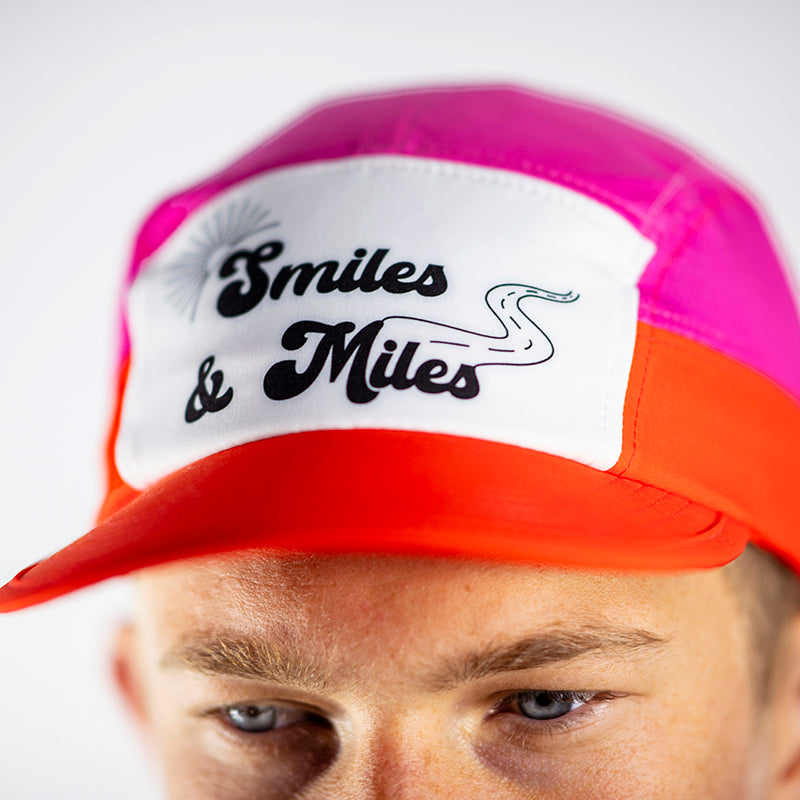 The 'Smiles & Miles' Pink Camper Hat