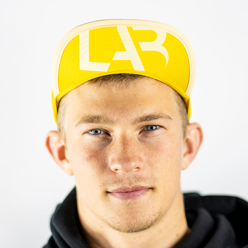 The 'Smiles & Miles' Yellow Camper Hat
