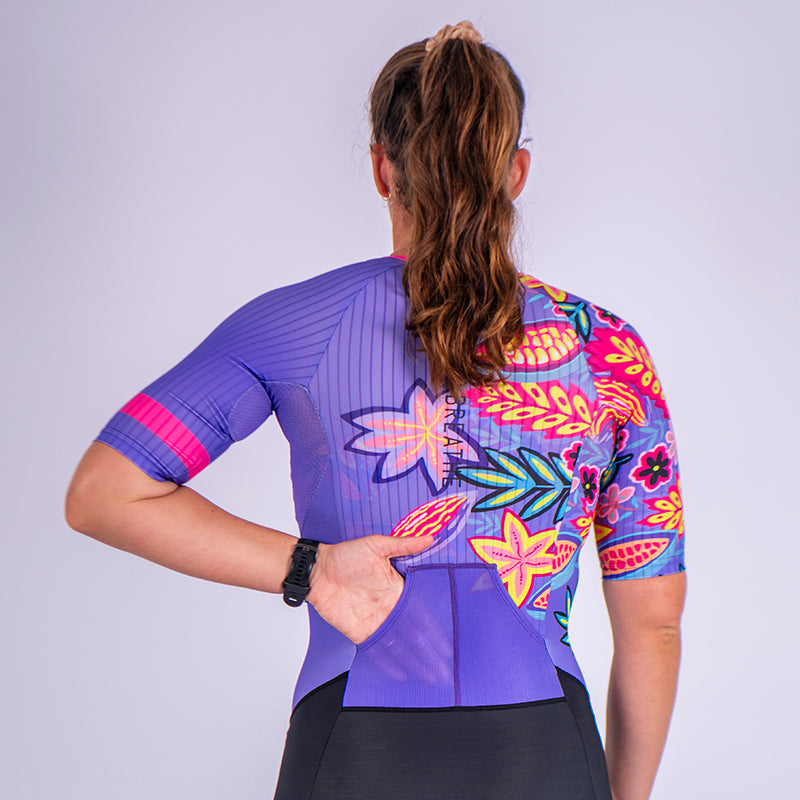 Purple Reign Women's Sleeve Tri Suit
