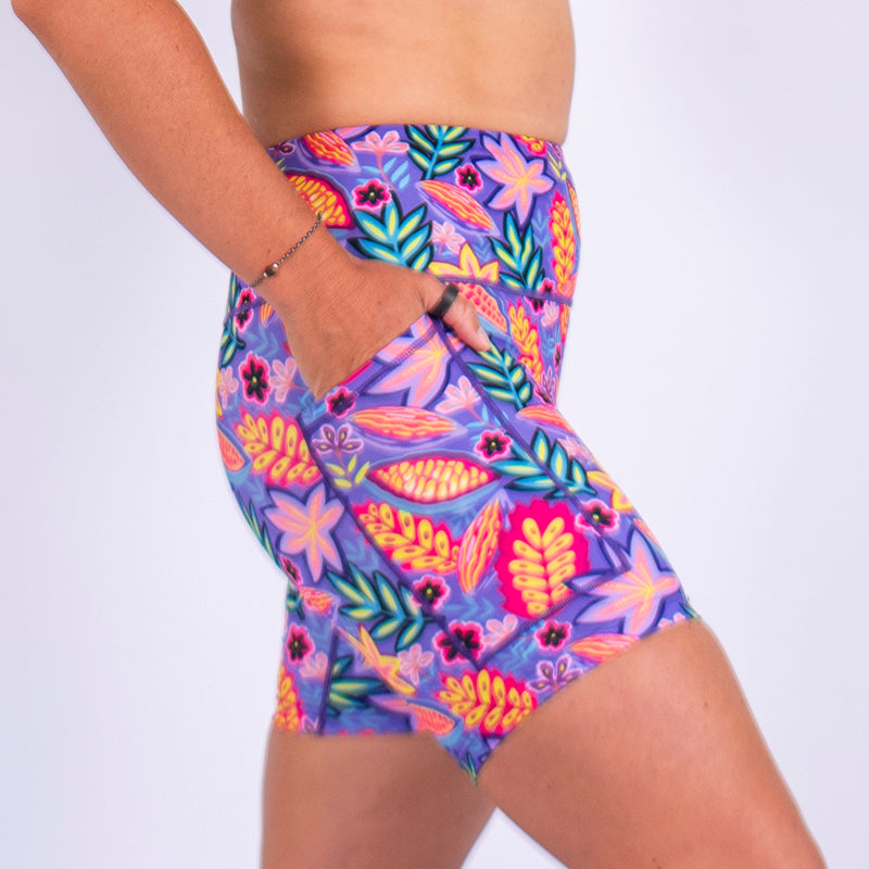 Purple Reign Seamless Mid-Thigh Shorts