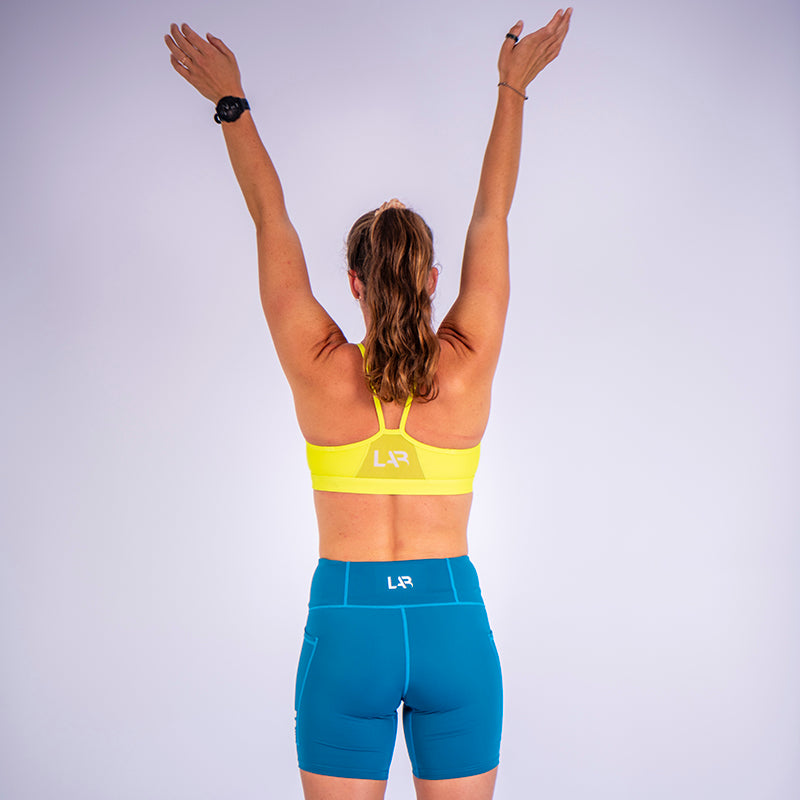 Teal Extra Firm Seamless Mid-Thigh Shorts