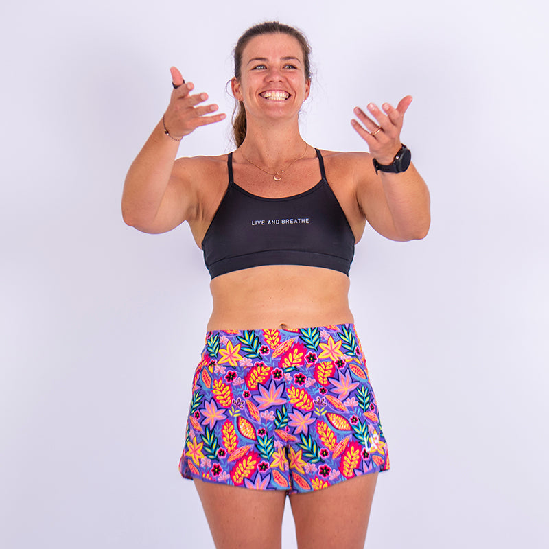 Purple Reign 2-in-1 Women's Run Shorts