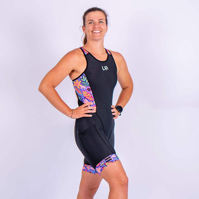 Purple Reign Open Back Tri Suit Womens