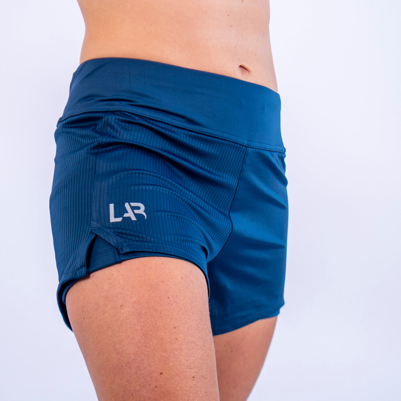 Navy 2-in-1 Women's Run Shorts