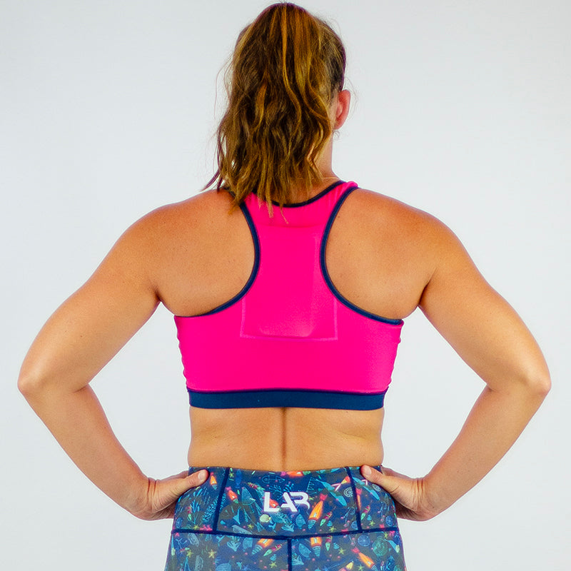 Pink/Teal Reversible Pace Crop