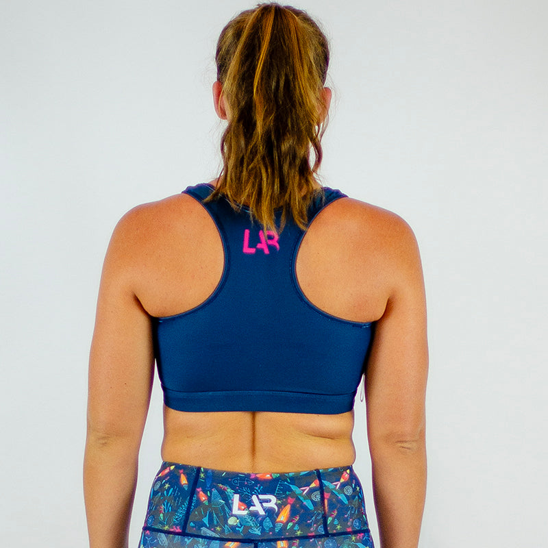 Pink/Teal Reversible Pace Crop