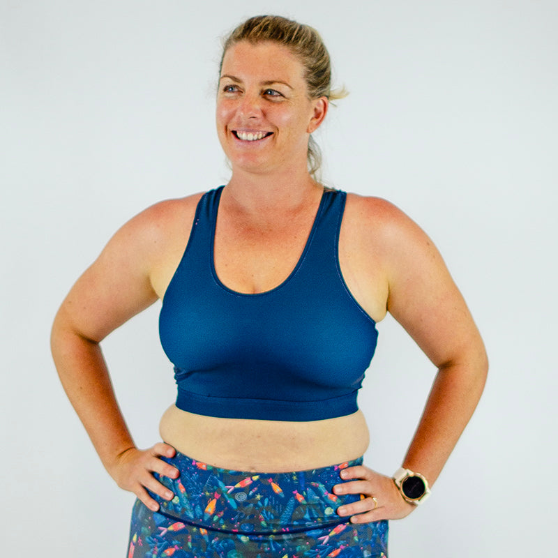 Pink/Teal Reversible Pace Crop