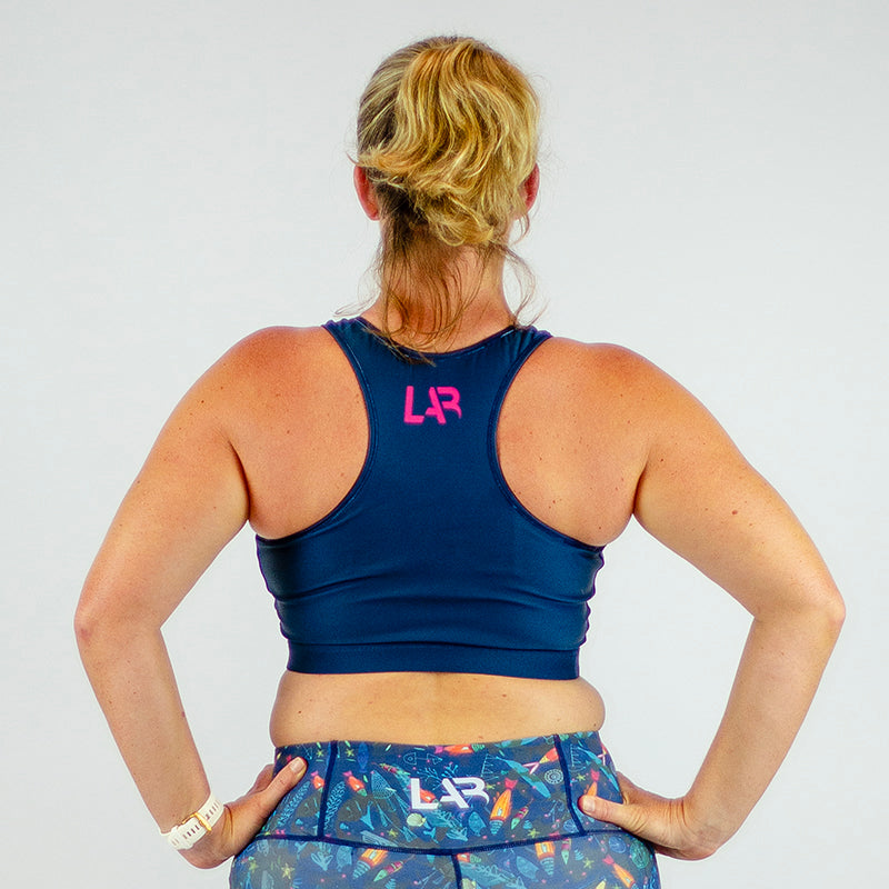 Pink/Teal Reversible Pace Crop