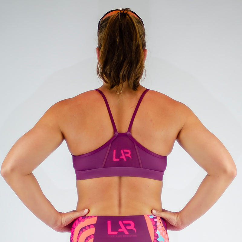 Maroon Stride Crop