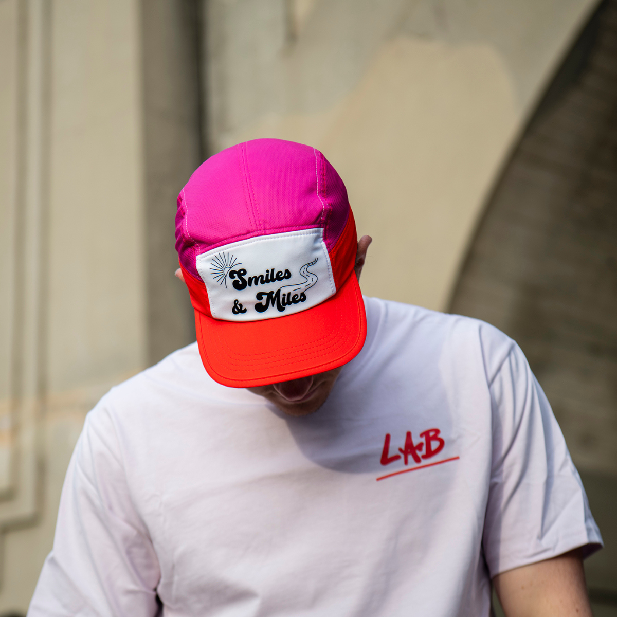 The 'Smiles & Miles' Pink Camper Hat