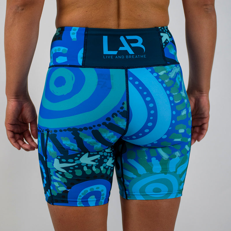 Teal Generations Seamless Mid Thigh Shorts