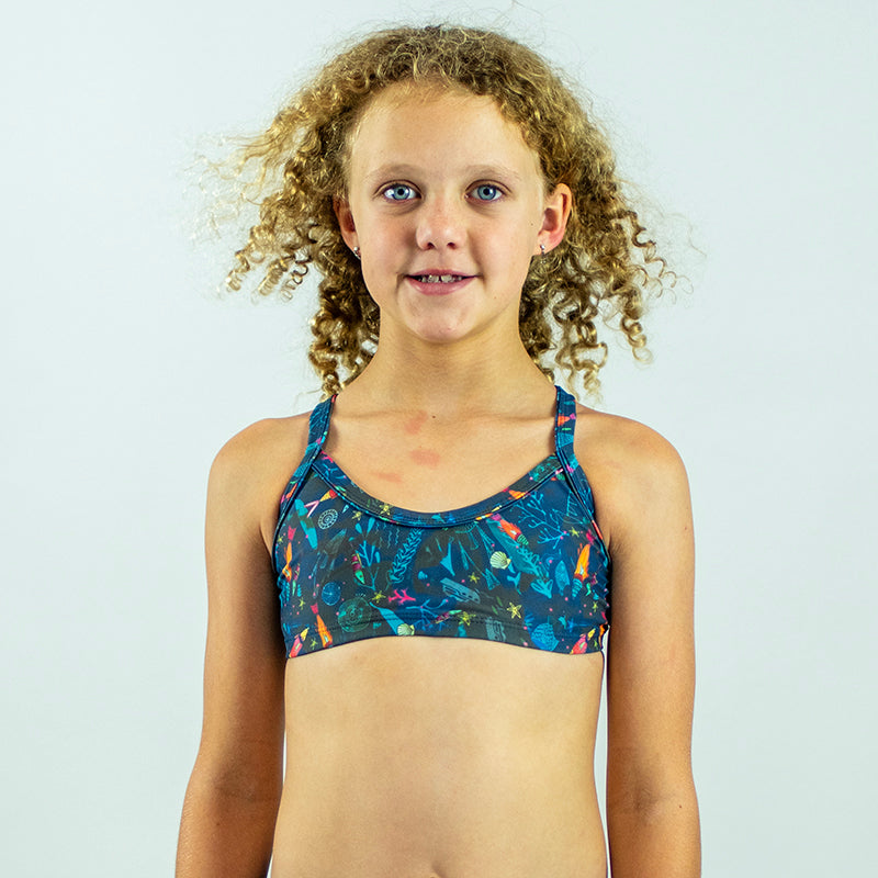Reef Girl's Scoop Bikini Top