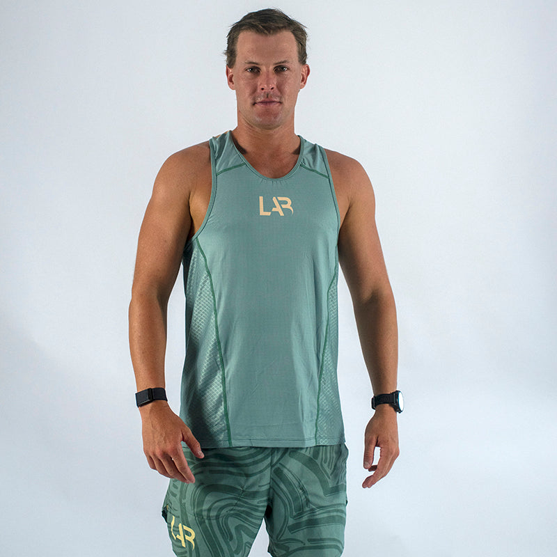 Olive Men's Run Singlet