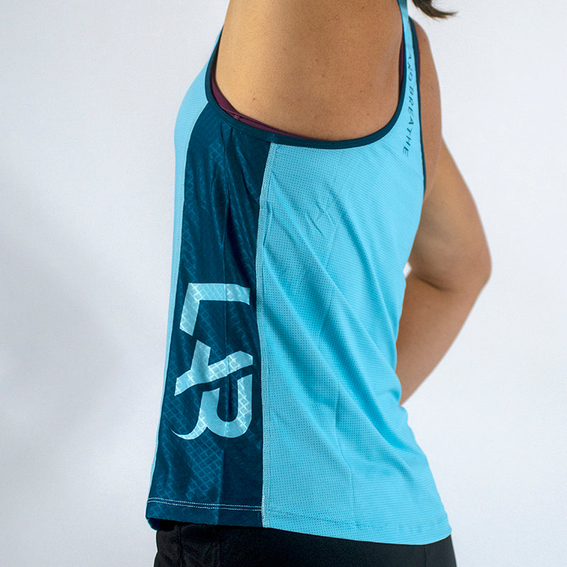 Blue Women's Run Singlet