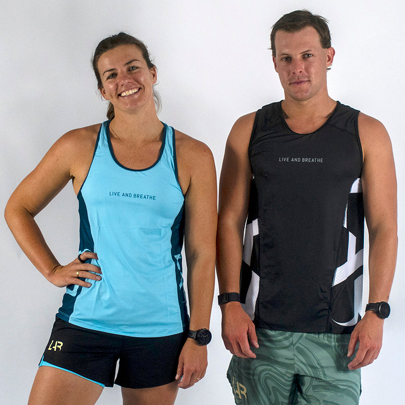 Blue Women's Run Singlet