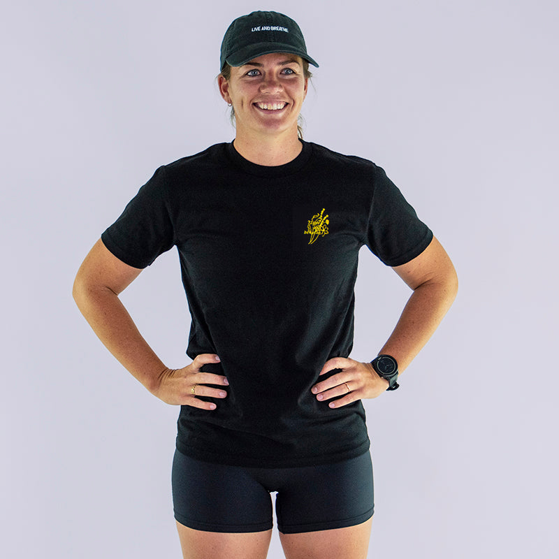 The 'Bloom' Tee - Women's Black