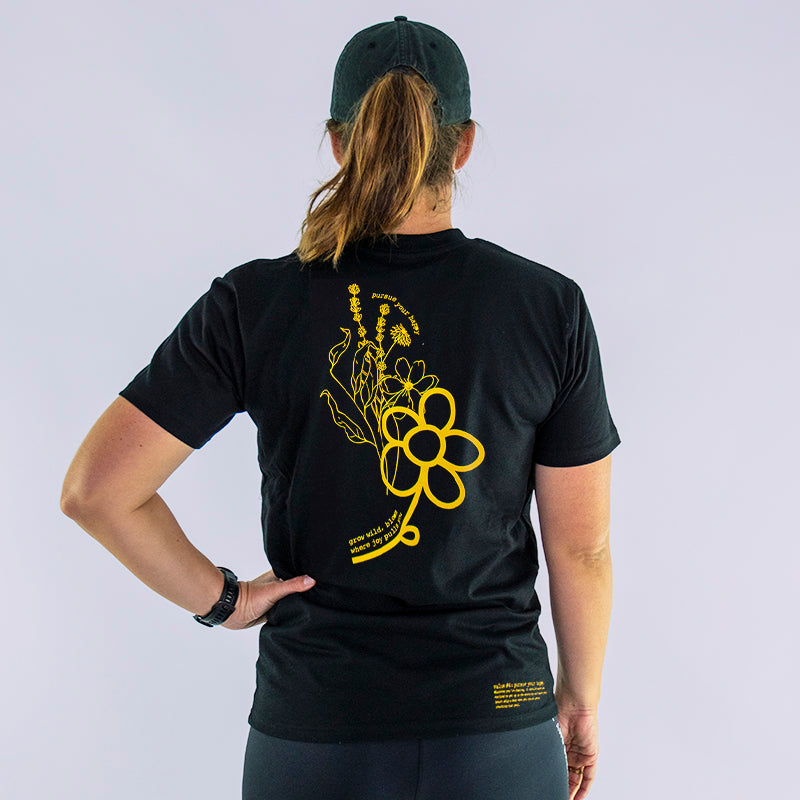 The 'Bloom' Tee - Women's Black