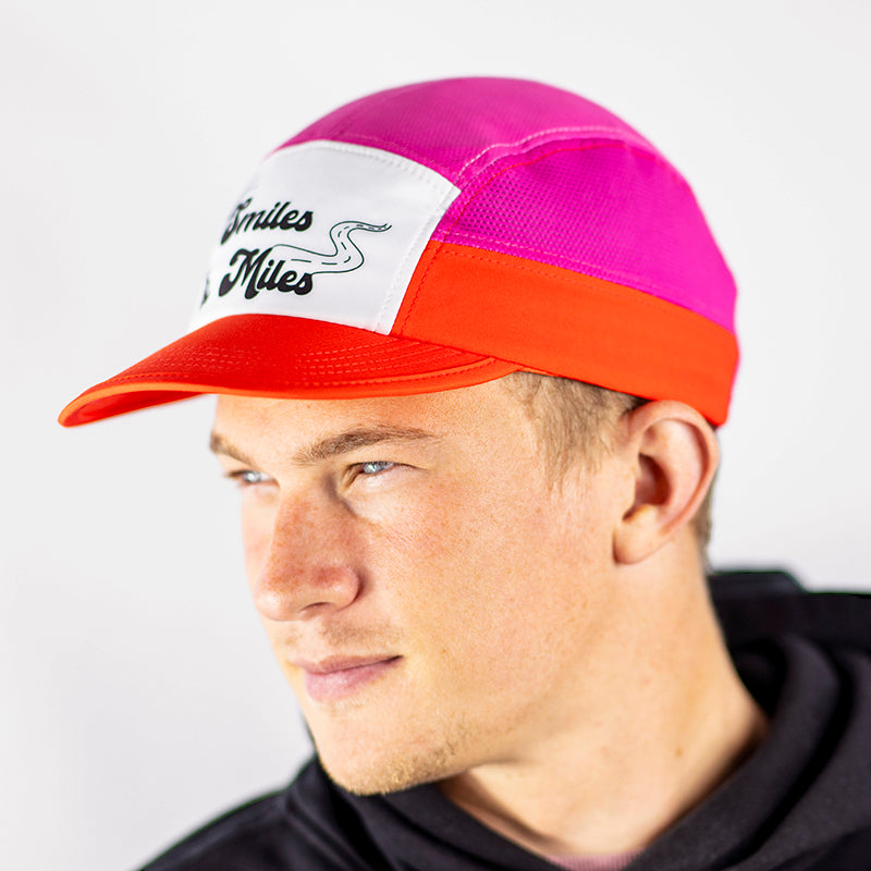 The 'Smiles & Miles' Pink Camper Hat