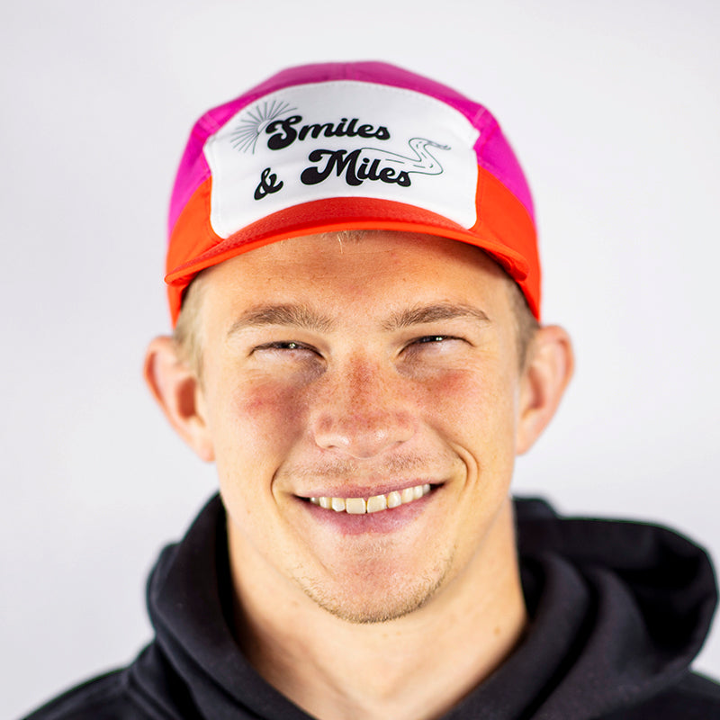 The 'Smiles & Miles' Pink Camper Hat