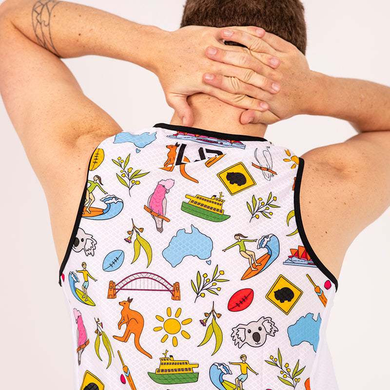 Aussie Icons Men's Run Tank