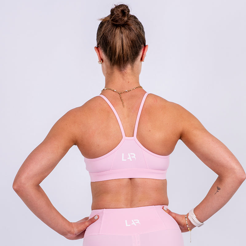 Powder Pink Stride Crop