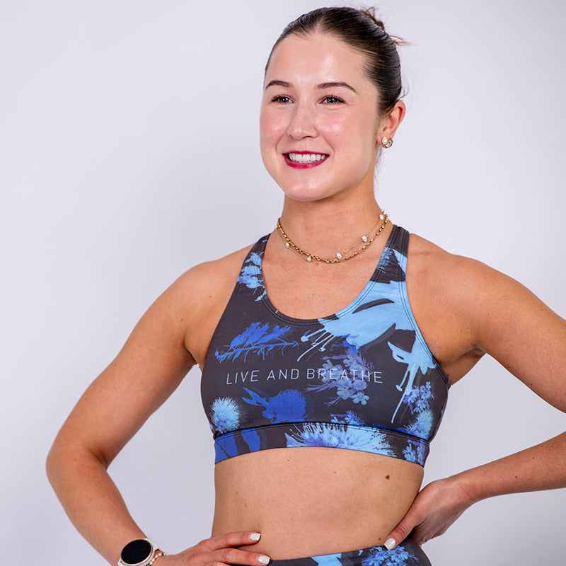 Floral Ice Open Back Pace Crop