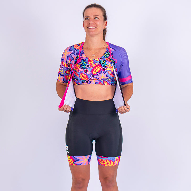 Purple Reign Women's Sleeve Tri Suit