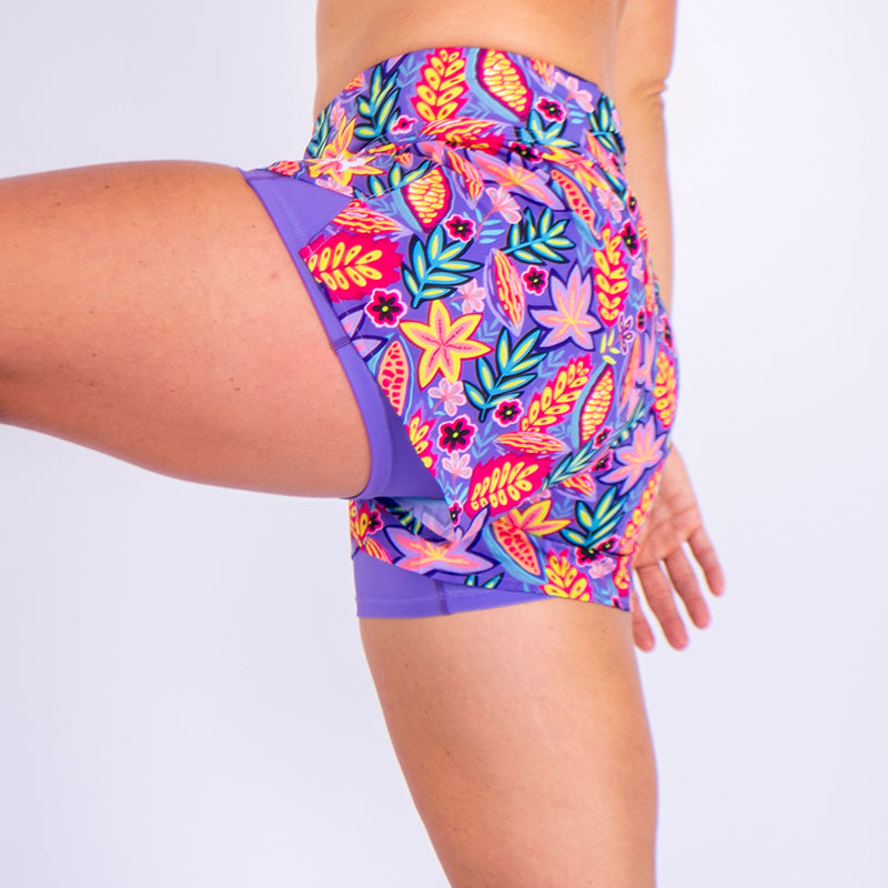 Purple Reign 2-in-1 Women's Run Shorts