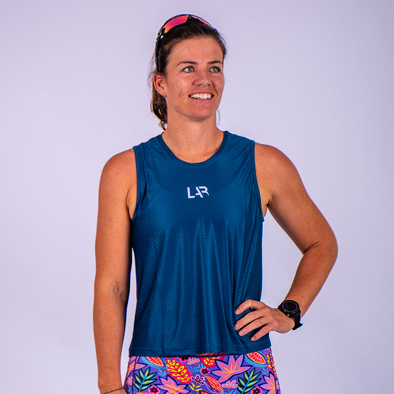 Teal Limitless Run Tank