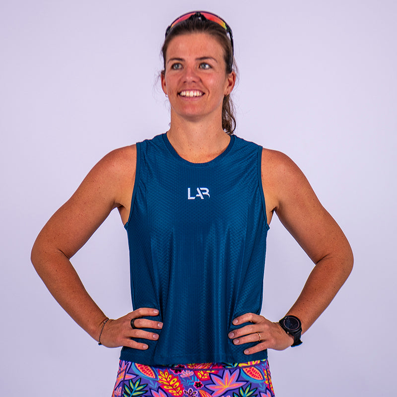 Teal Limitless Run Tank