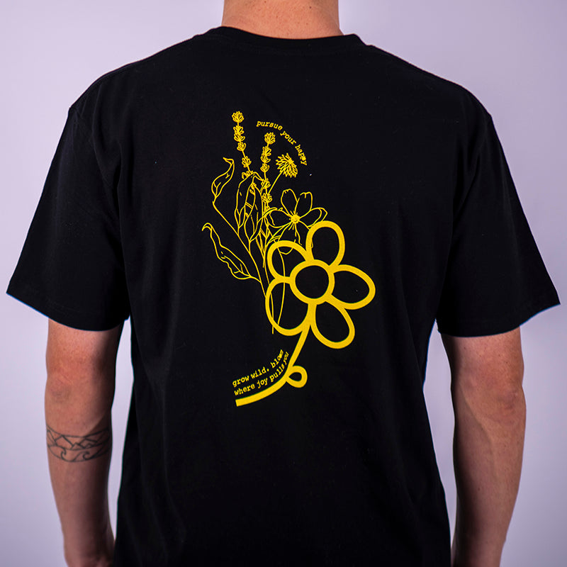 The 'Bloom' Tee - Men's Black
