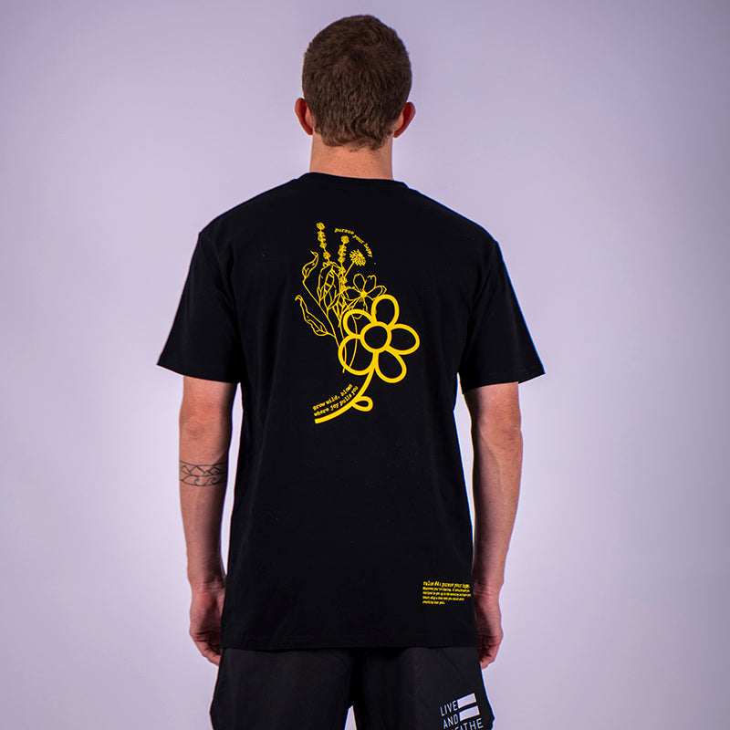 The 'Bloom' Tee - Men's Black