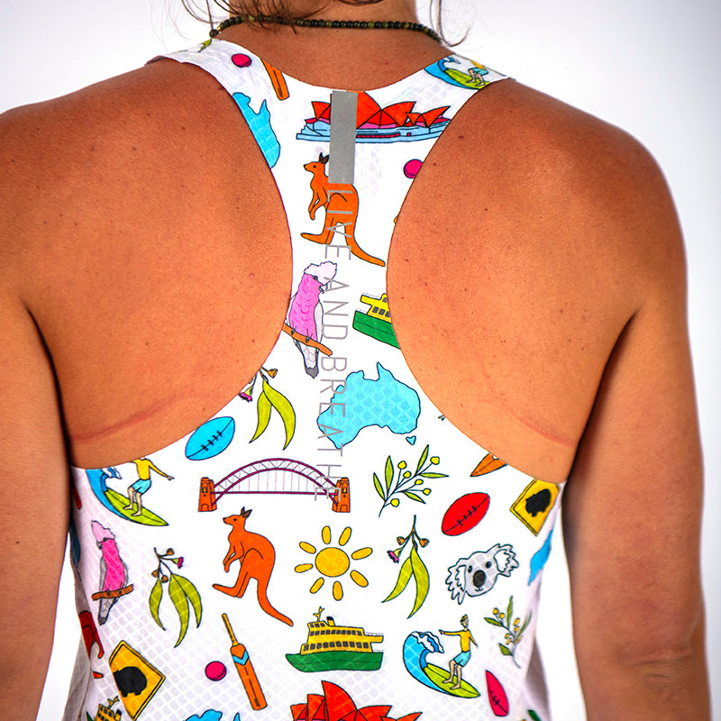 Aussie Icons Velocity Run Singlet