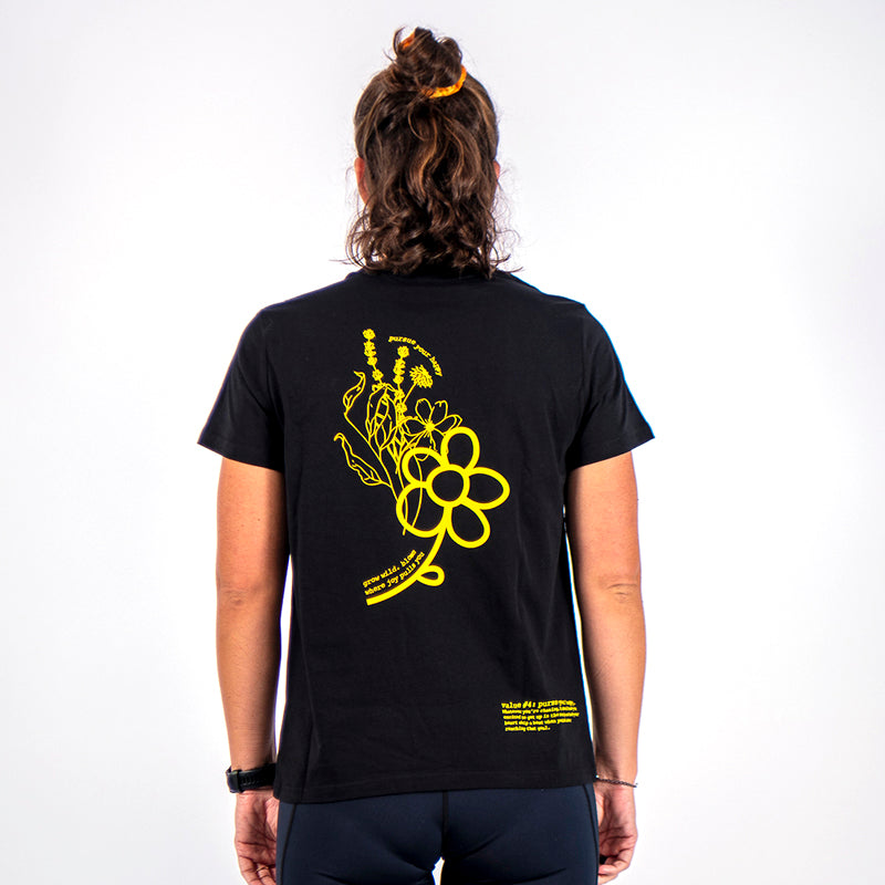 The 'Bloom' Tee - Women's Black
