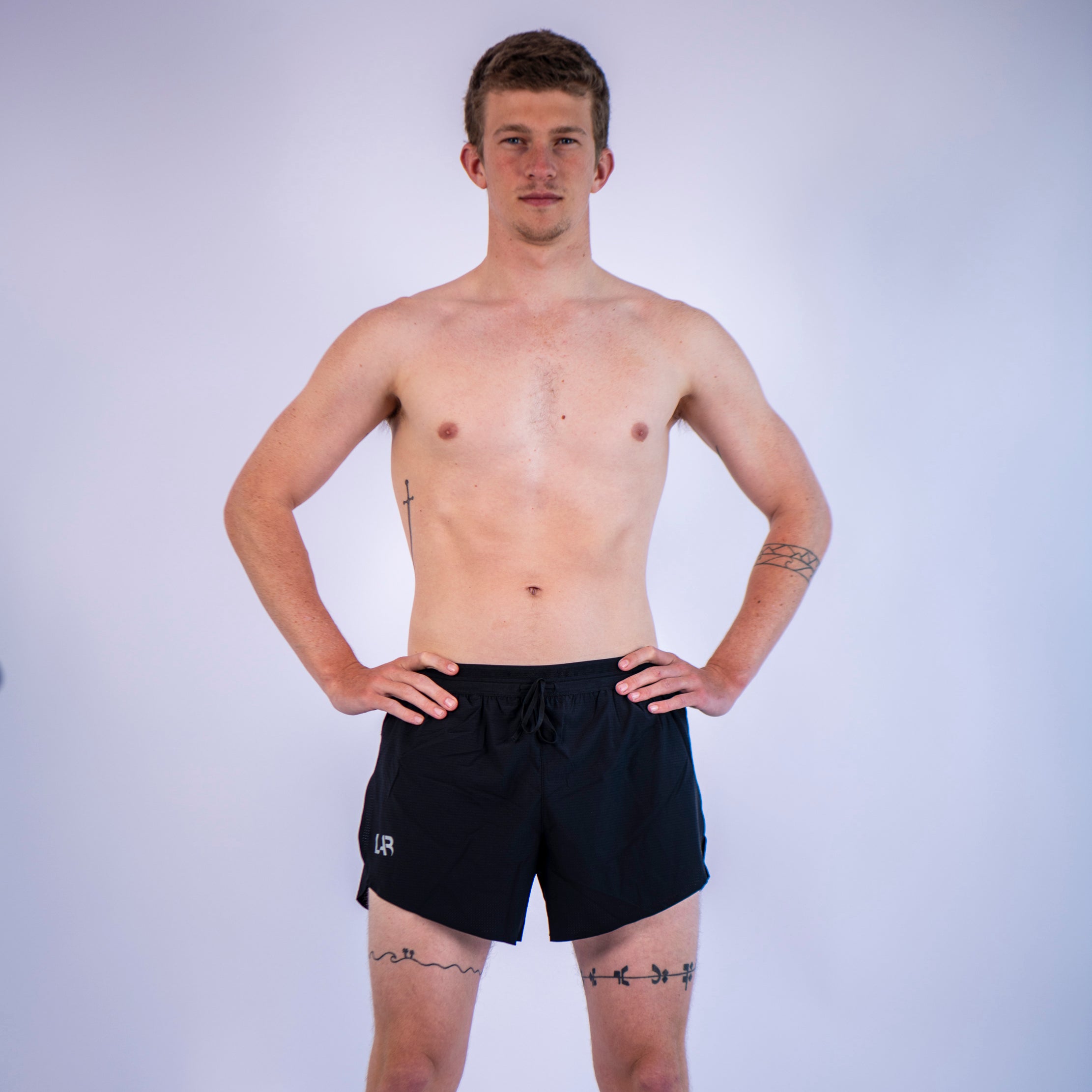 Velocity Men's Black Run Shorts
