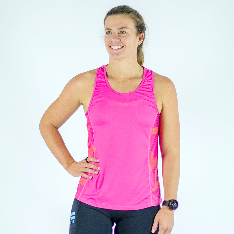 Pink Women's Run Singlet