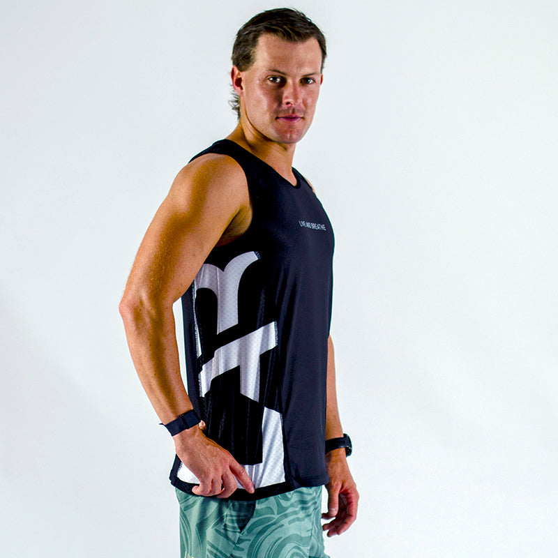 Black Men's Run Tank