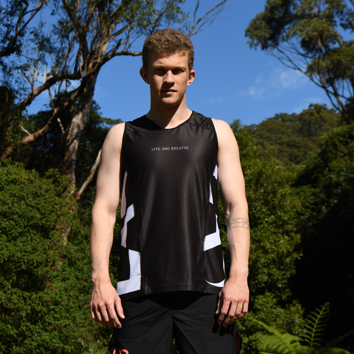 Black Men's Run Tank